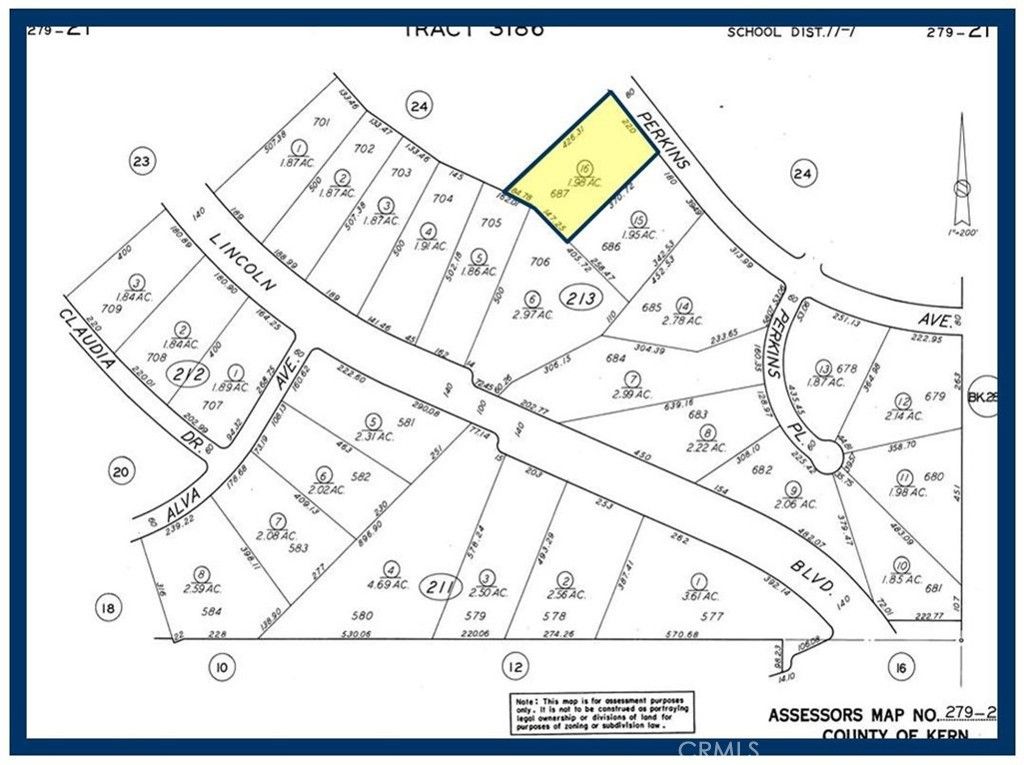 687 Lot Perkins Avenue, California City