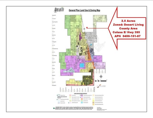 Colusa E 395 - 2.5ac Road, Adelanto