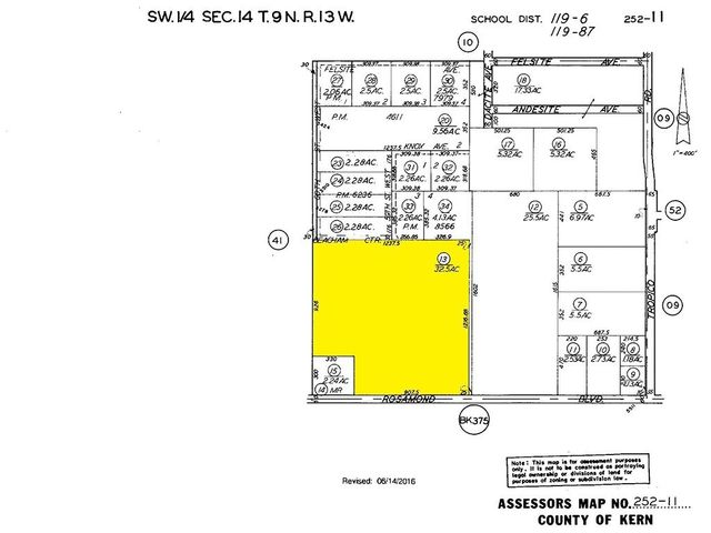 60 St. West & Rosamond Boulevard, Rosamond