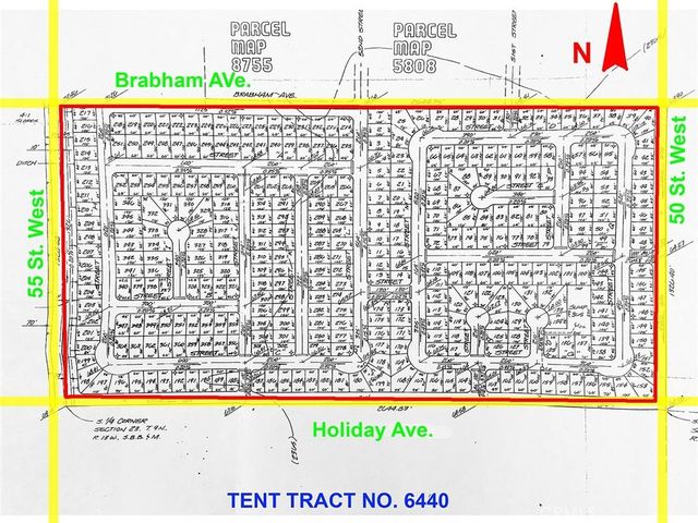 50 Street W To 55 Street West On Holiday Avenue, Rosamond