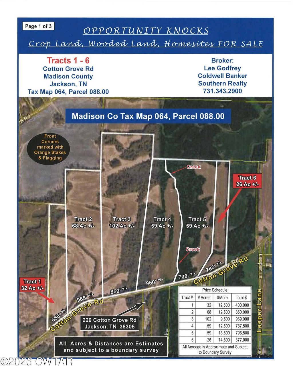 Tract 4 Cotton Grove Road, Jackson