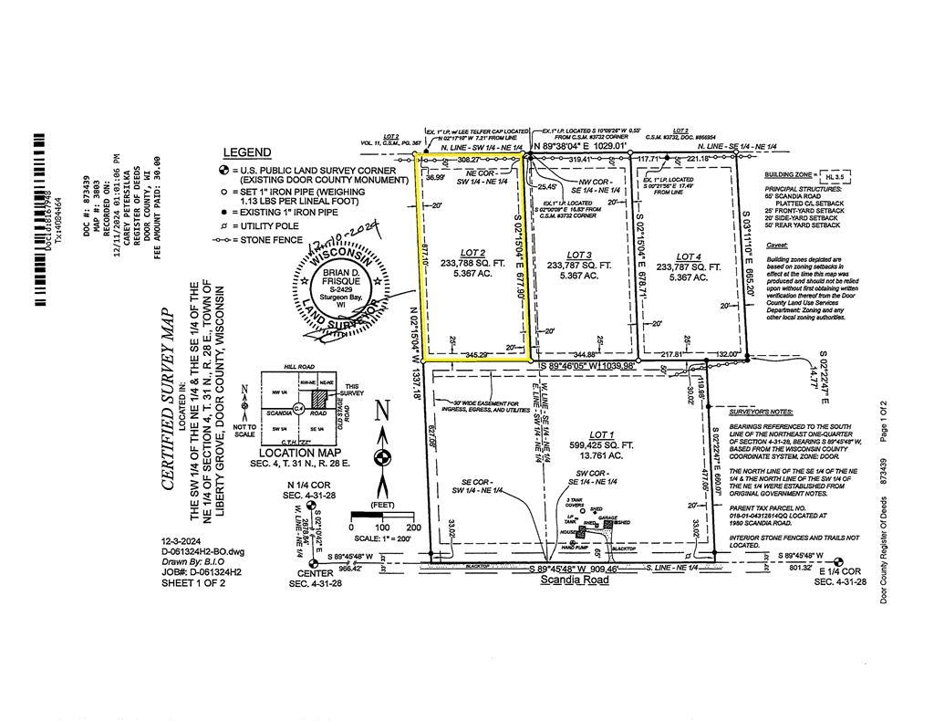 Lot 2 Scandia Road, Sister Bay