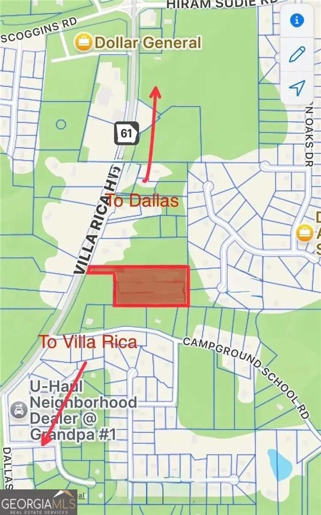 Villa Rica Highway, Dallas