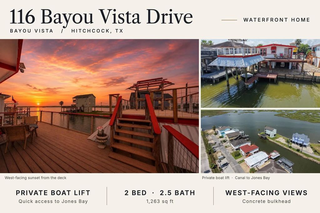 116 Bayou Vista Drive, Hitchcock