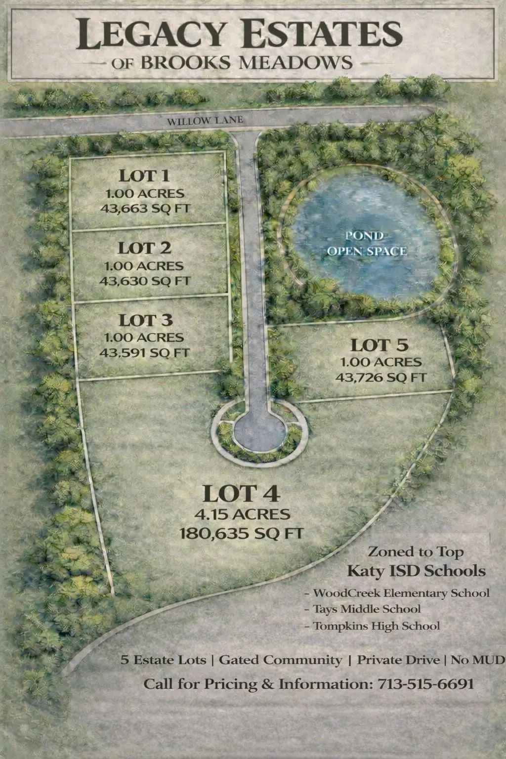 26535 Willow Lot 5 Lane, Katy