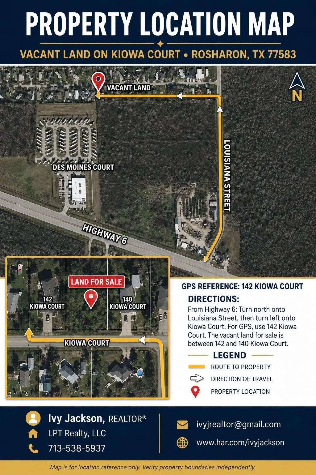 Lot 22 E / 2 Kiowa Court, Rosharon