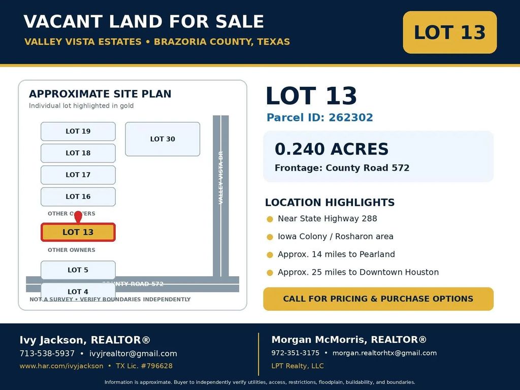 Lot 13 County Rd 572, Rosharon