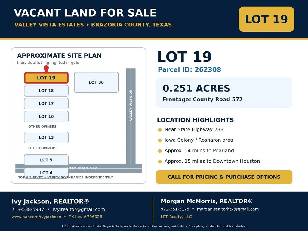 Lot 19 County Rd 572, Rosharon