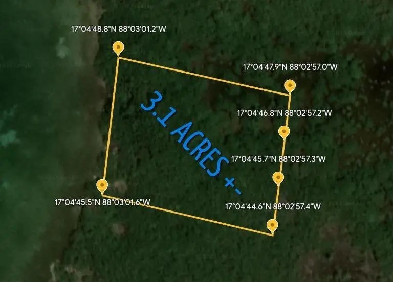 3.1 Acres South Long Caye - Belize Central America, 
