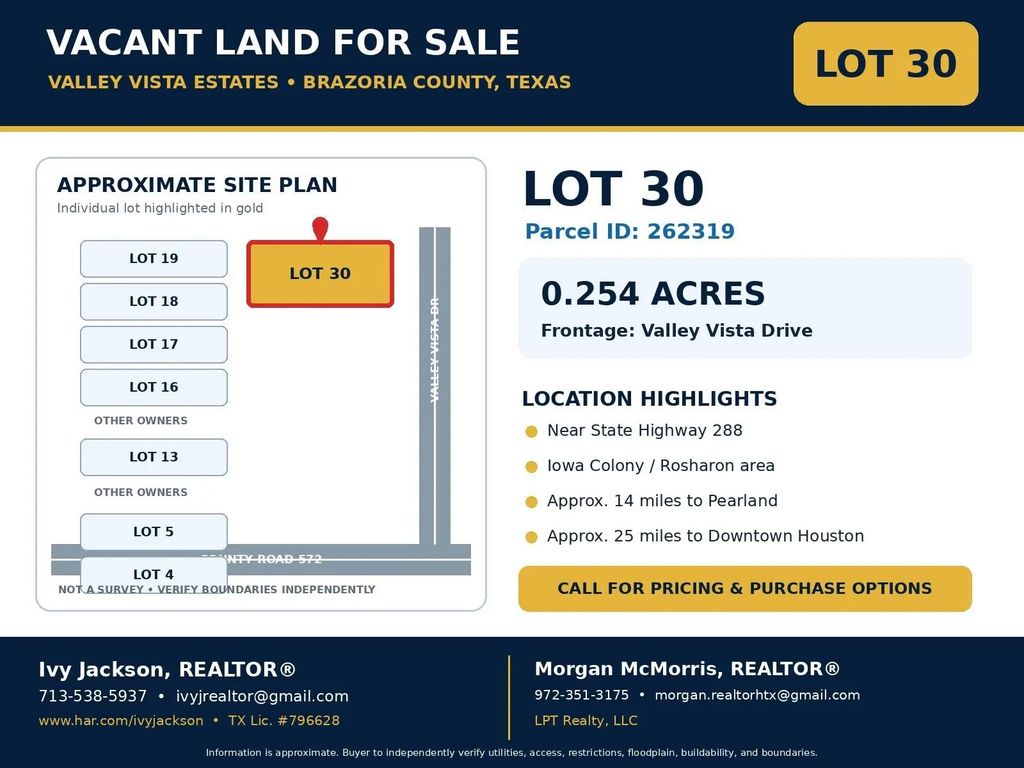 Lot 30 Valley Vista Drive, Rosharon