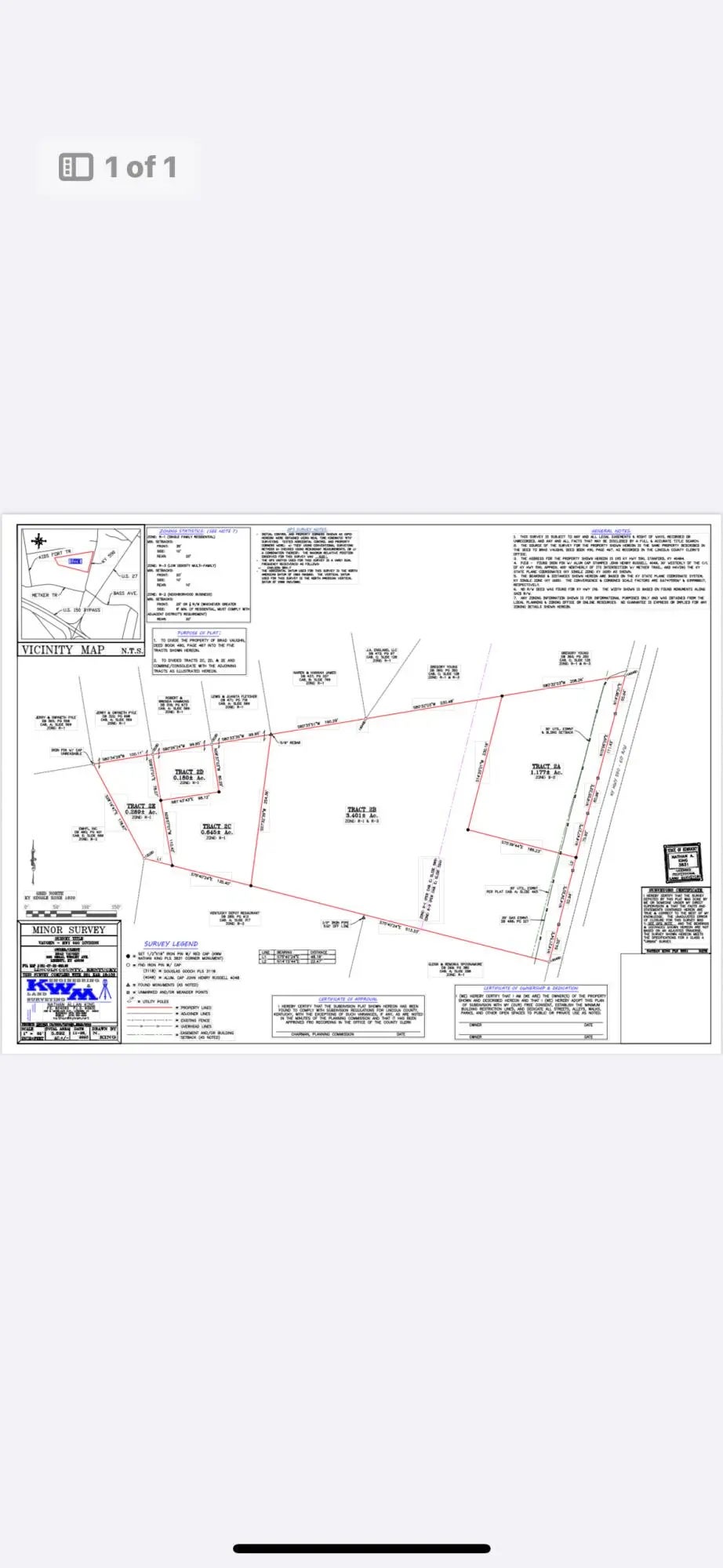 Tract 2 B W  Hubble Rd Highway, Stanford