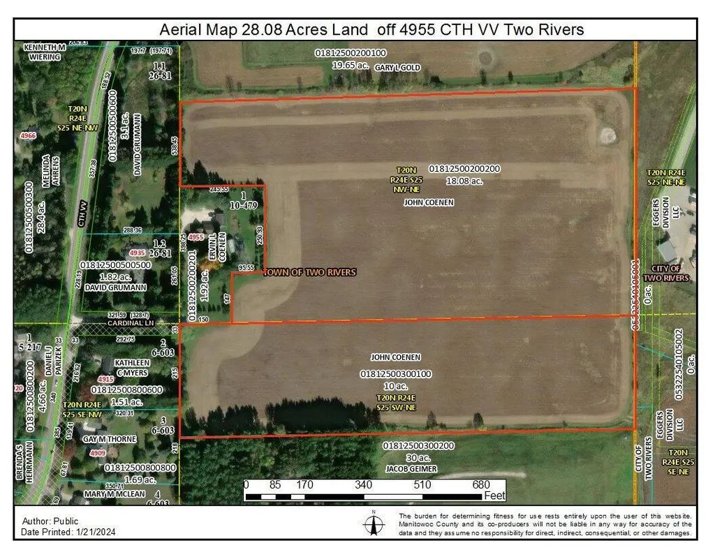 4955 County Highway Vv -, Two Rivers