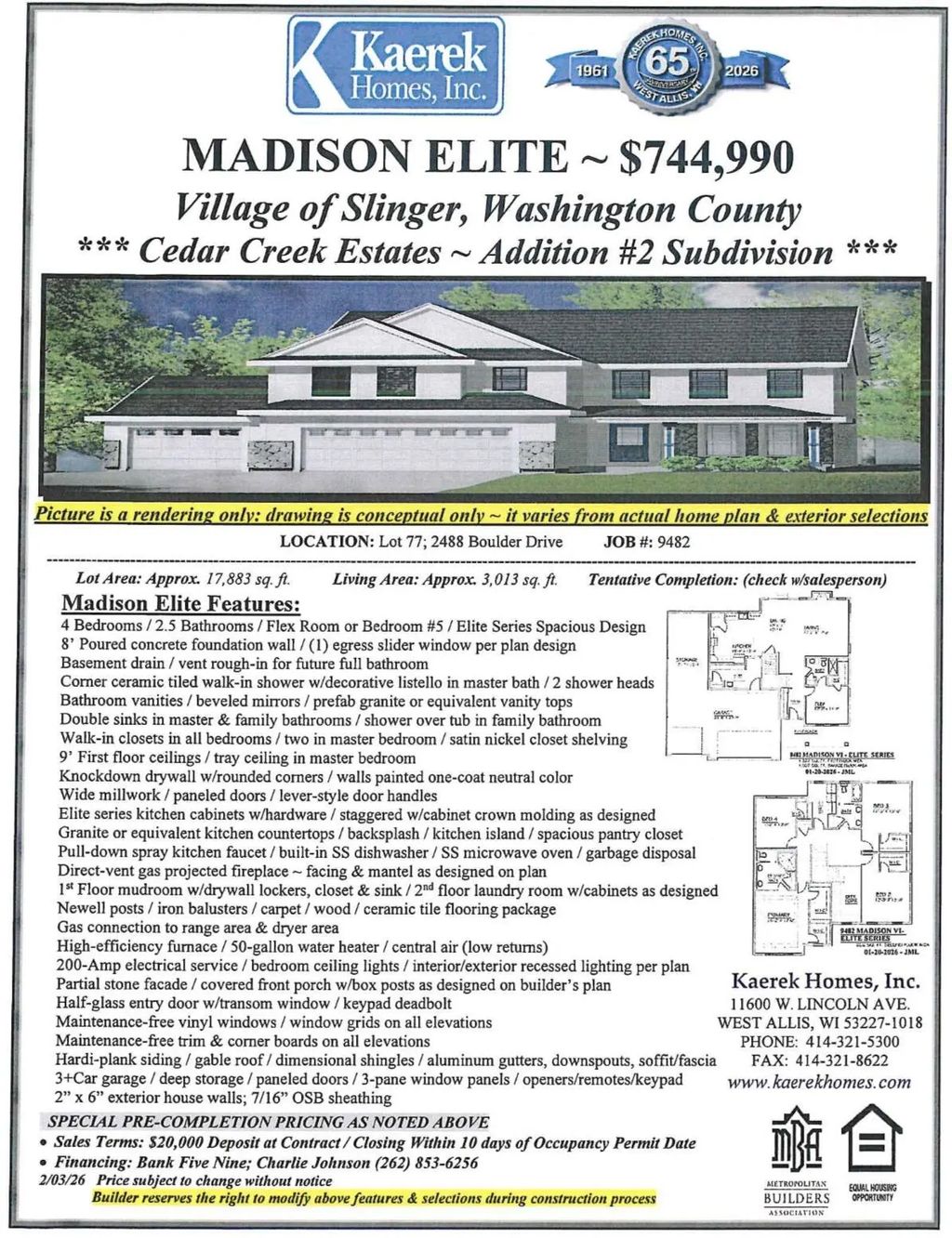2488 Boulder Dr, Slinger