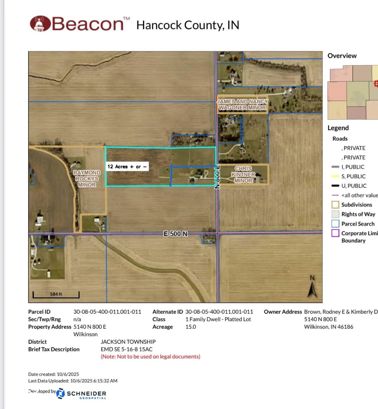Tbd N 800 East, Wilkinson