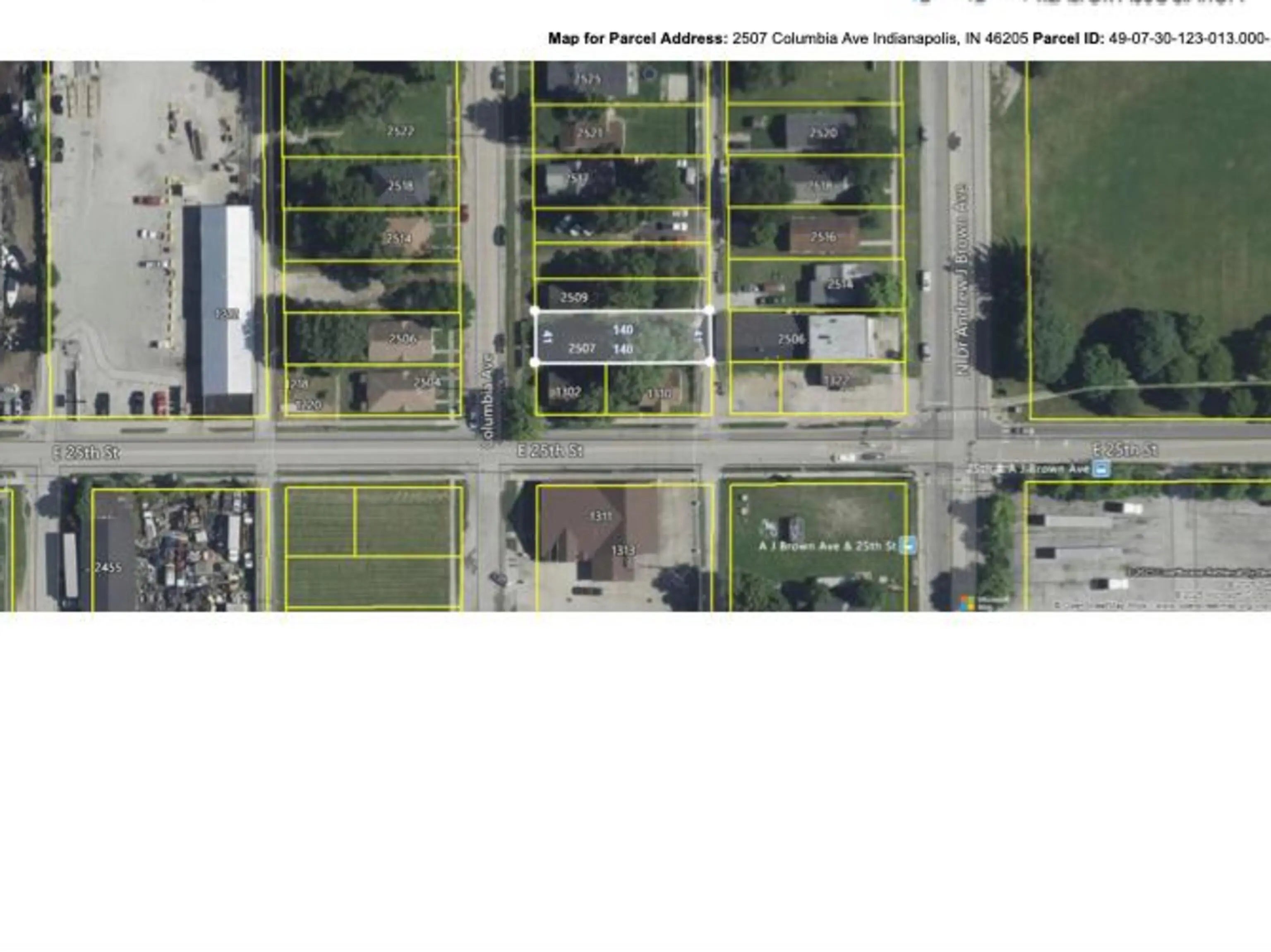 Photo of 2507 Columbia Avenue Indianapolis, IN 46205