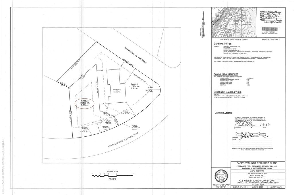 Parcel 2 Highcrest Rd, Fall River