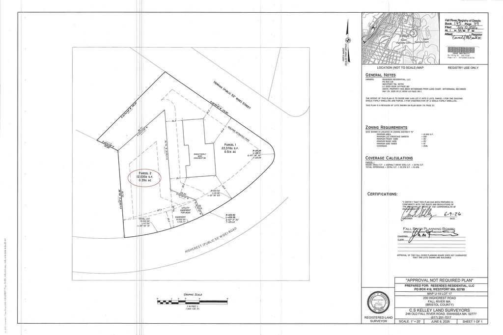 Parcel 2 Highcrest Rd, Fall River