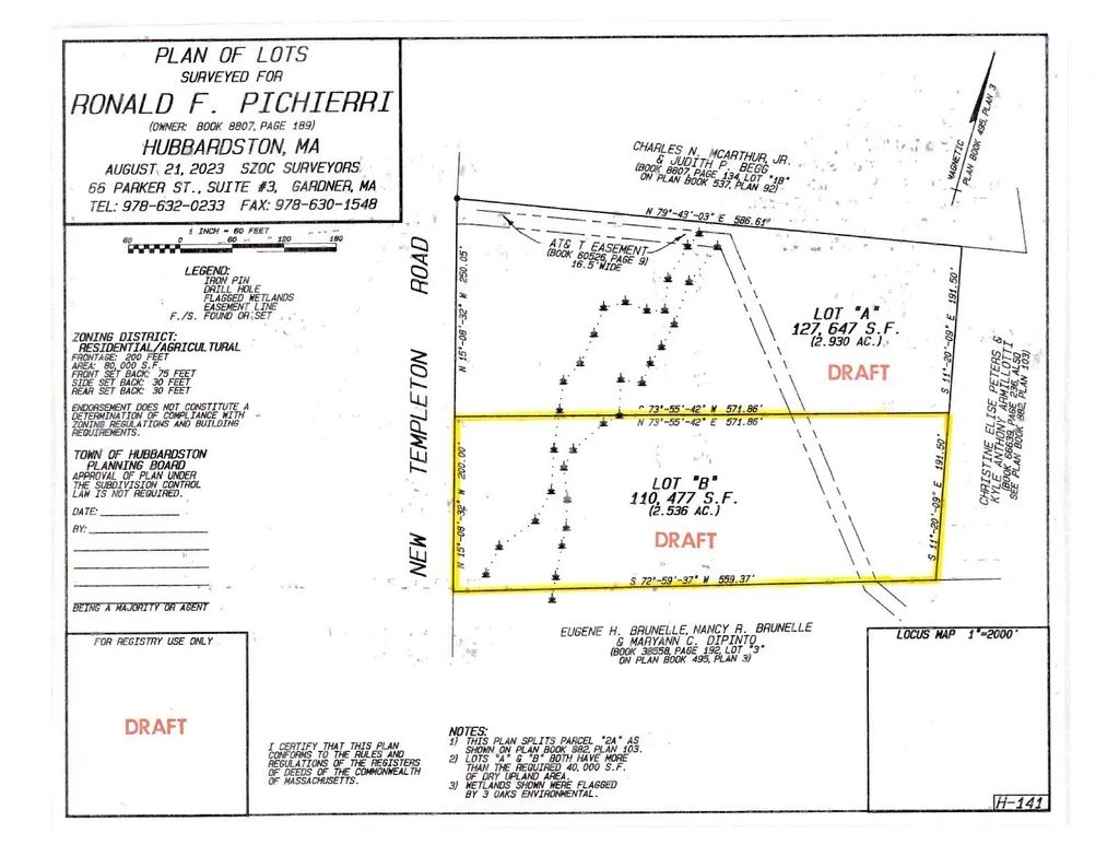 New Templeton Road, Hubbardston