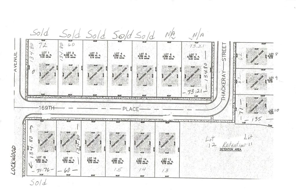 16917 Thackeray Lot #10 Street, Oak Forest