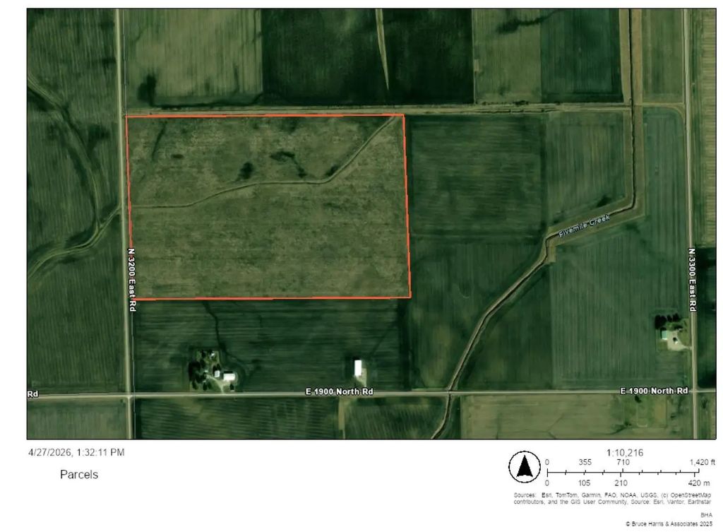102 Acres +/- E 1900 North Road, Cullom