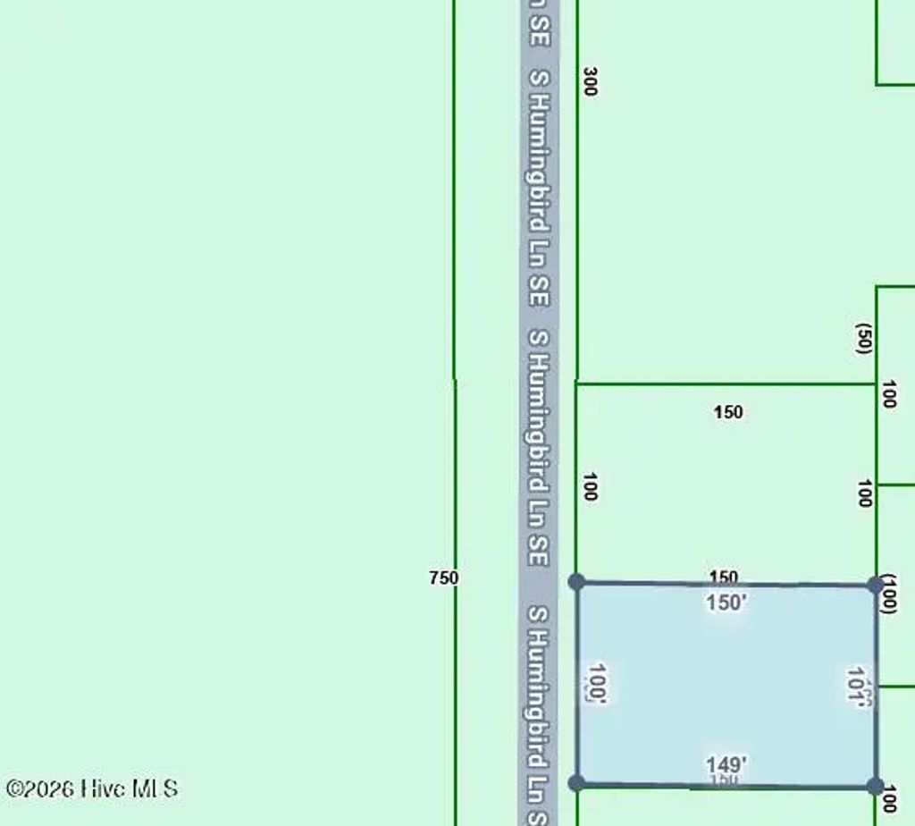 Lot 23&24 S Humingbird Lane Se, Boiling Spring Lakes