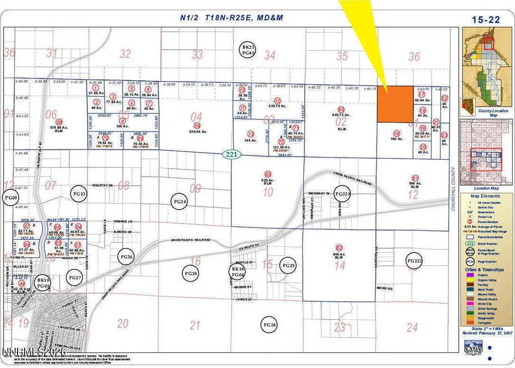 777 Hwy 50 Behind Blm Land 01522115, Silver Springs