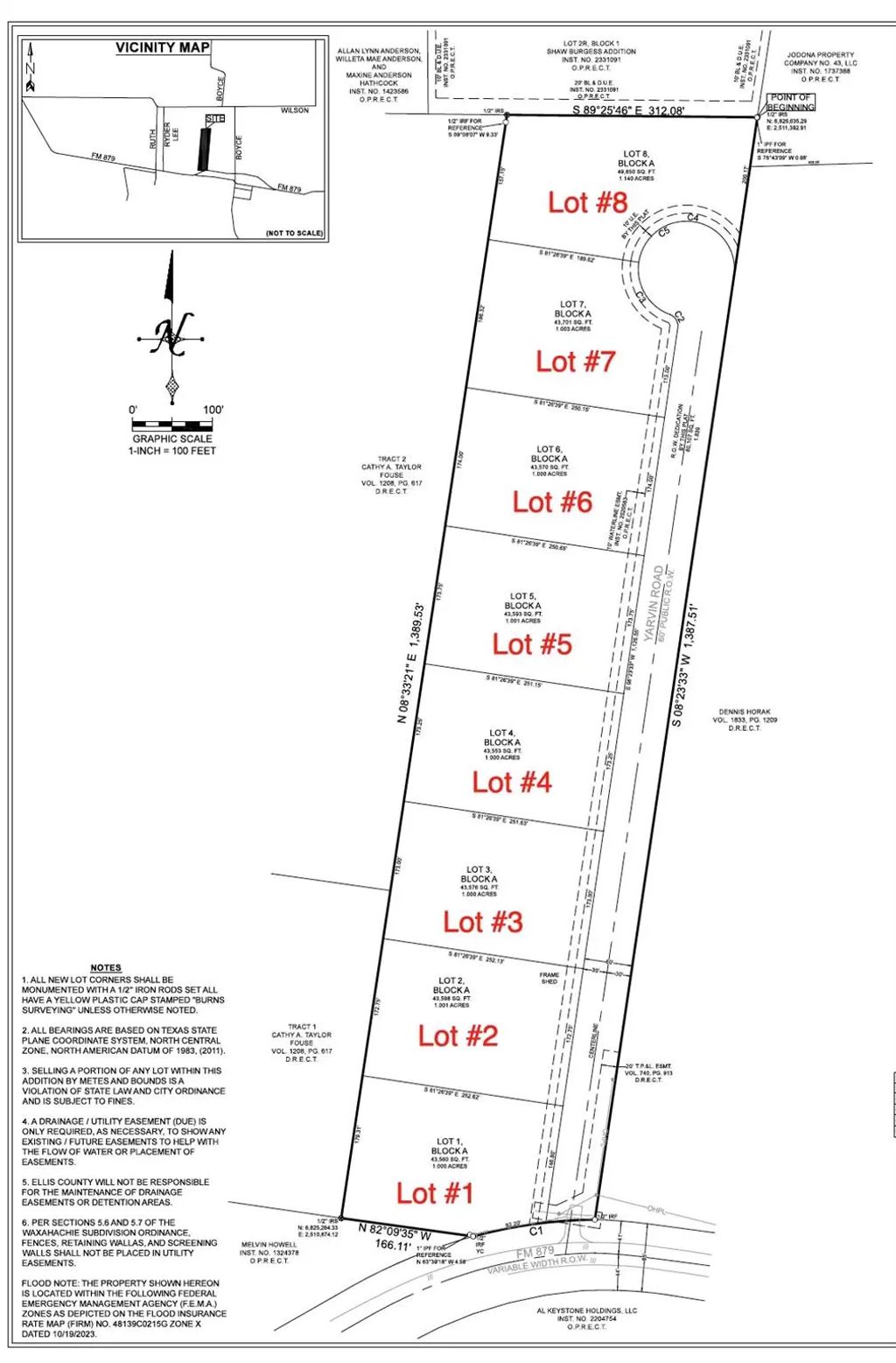 Tbd - Lot #8 Constantine Court, Waxahachie