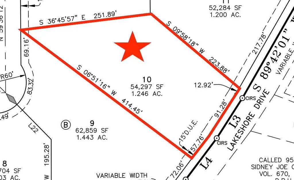 Tbd Lot 10 Lakeshore Drive, Waxahachie