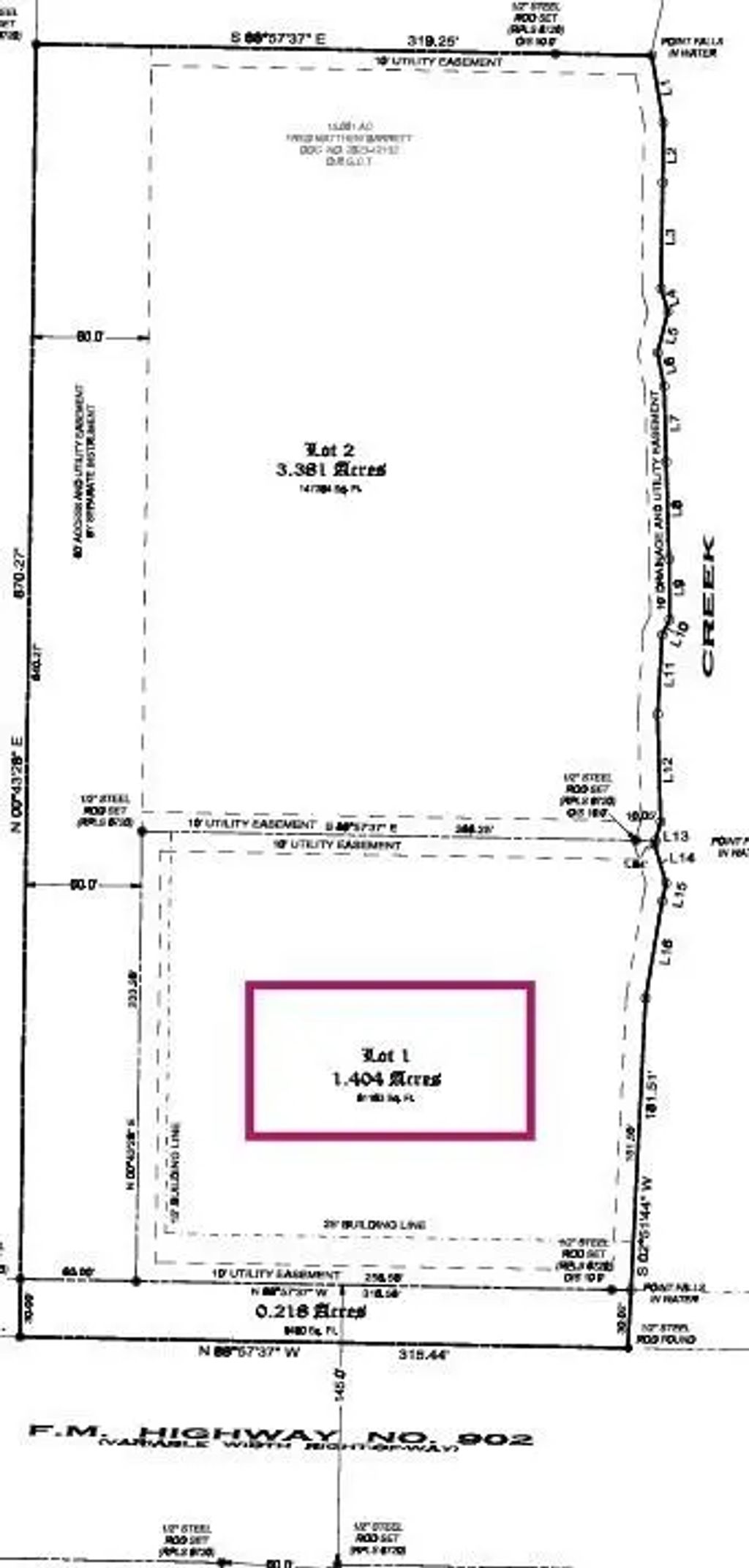 Tbd Lot 1 Fm 902, Howe