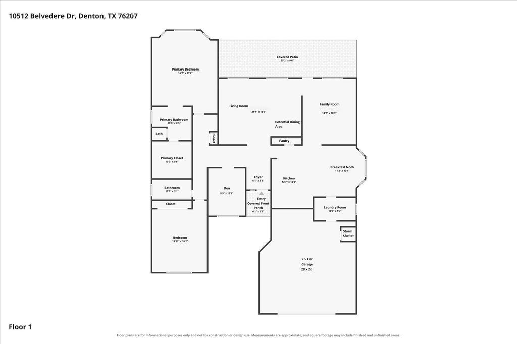 10512 Belvedere Drive, Denton