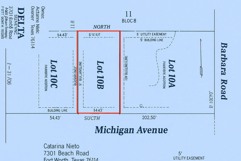 Lot 10b Michigan Avenue, Fort Worth