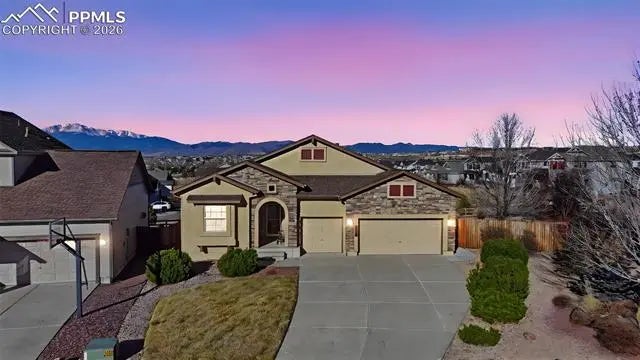 Residential Real Estate for Sale located in the neighborhood of Indigo Ranch at Stetson Ridge, in the city of Colorado Springs, CO