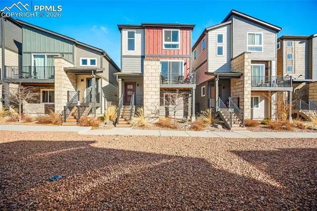 MLS Number 3731729 in the city of Colorado Springs Homes for Sale by Midtown Collection at Hannah Ridge, the zipcode of 80922