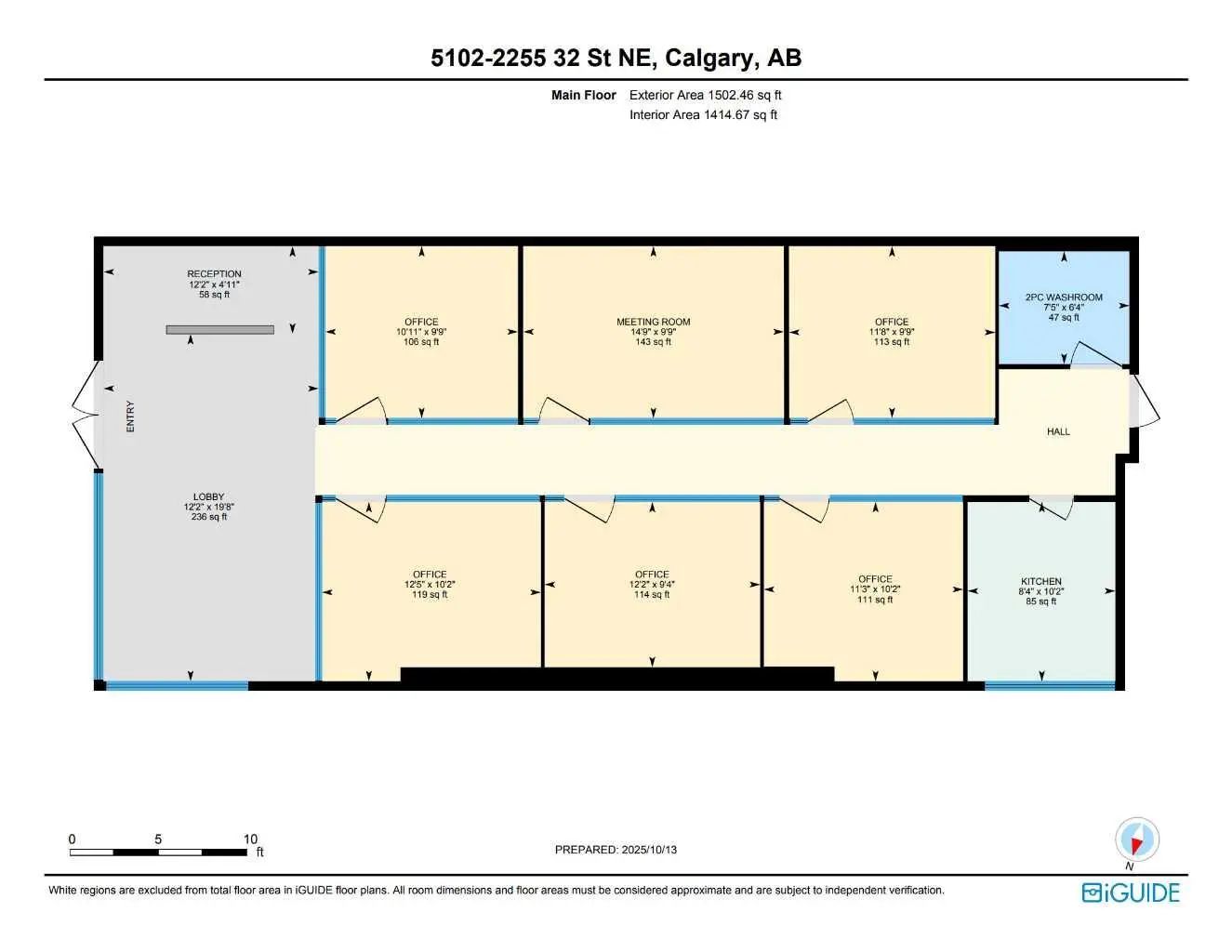 5102 2255 32 Street Northeast, Calgary – Commercial Retail Listing Photo 50