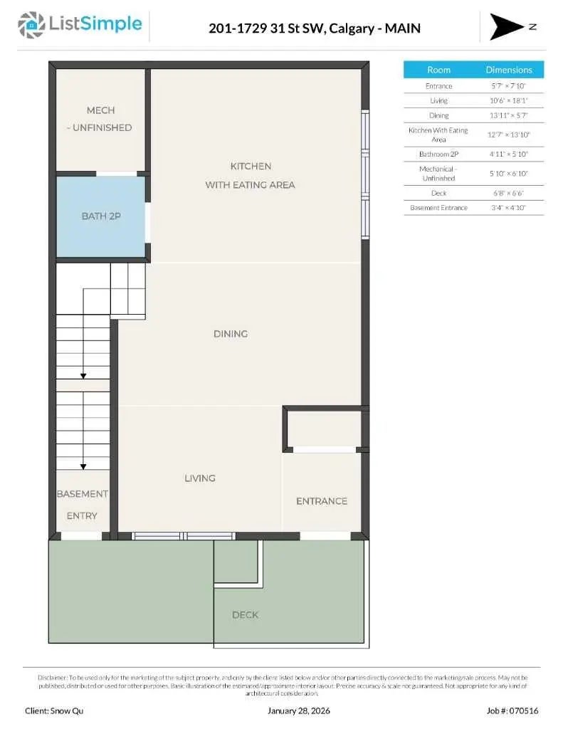 201, 1729 31 Street Southwest, Calgary – Residential Row/Townhouse Listing Photo 47