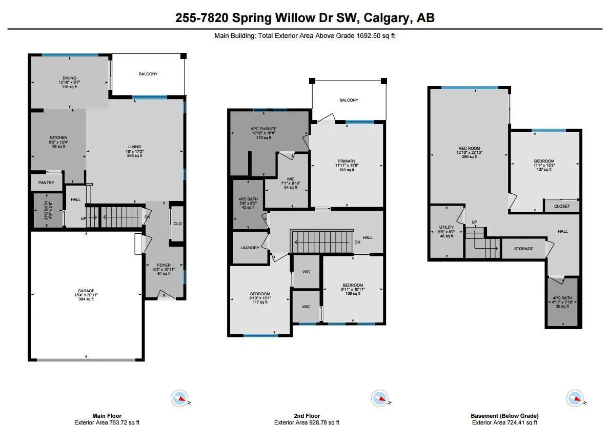 255, 7820 Spring Willow Drive Southwest, Calgary – Residential Row/Townhouse Listing Photo 36