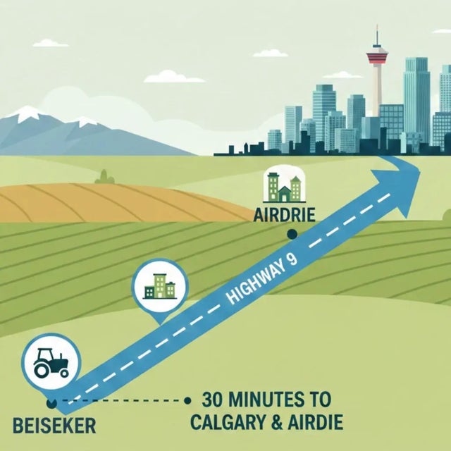 10 Acres Parcel 1, 1200 Range Rd 261  , Beiseker