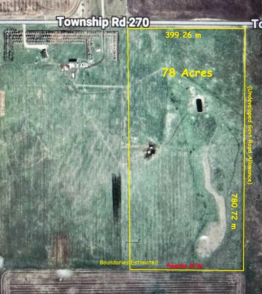 78 Acres Township Road 270  , Rural Rocky View County – Land Residential Land Listing Photo 2