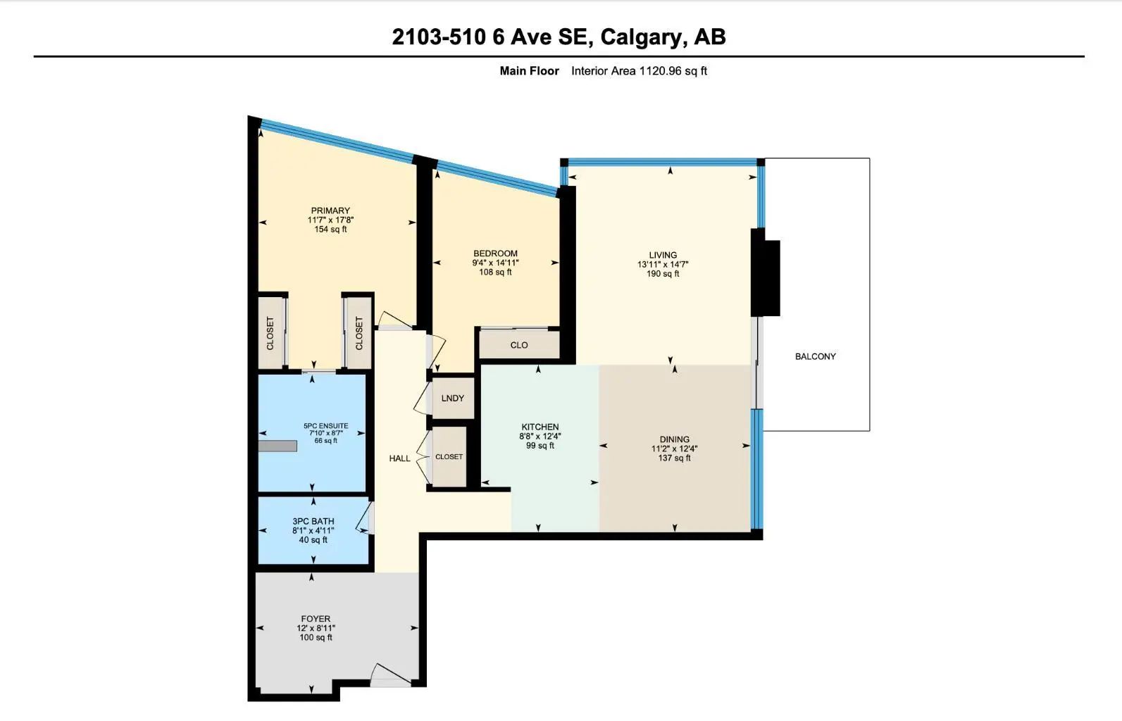 2103 510 6 Avenue Southeast, Calgary – Residential Apartment Listing Photo 30