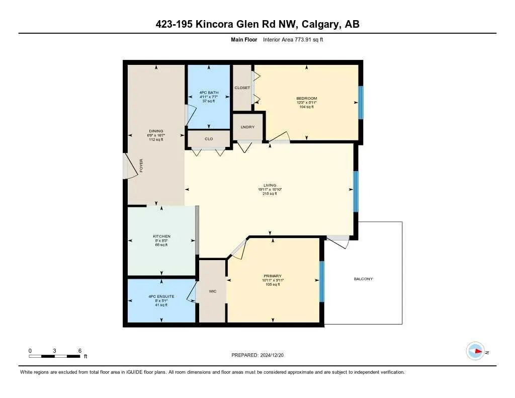 423 195 Kincora Glen Road Northwest, Calgary – Residential Apartment Listing Photo 6