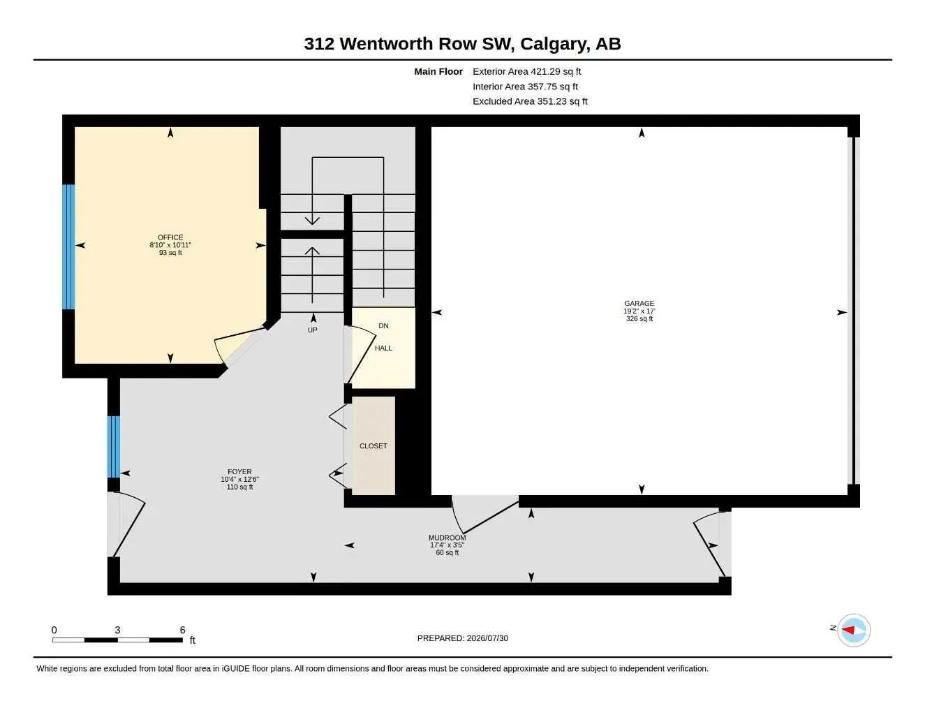 312 Wentworth Row Southwest, Calgary – Residential Row/Townhouse Listing Photo 3