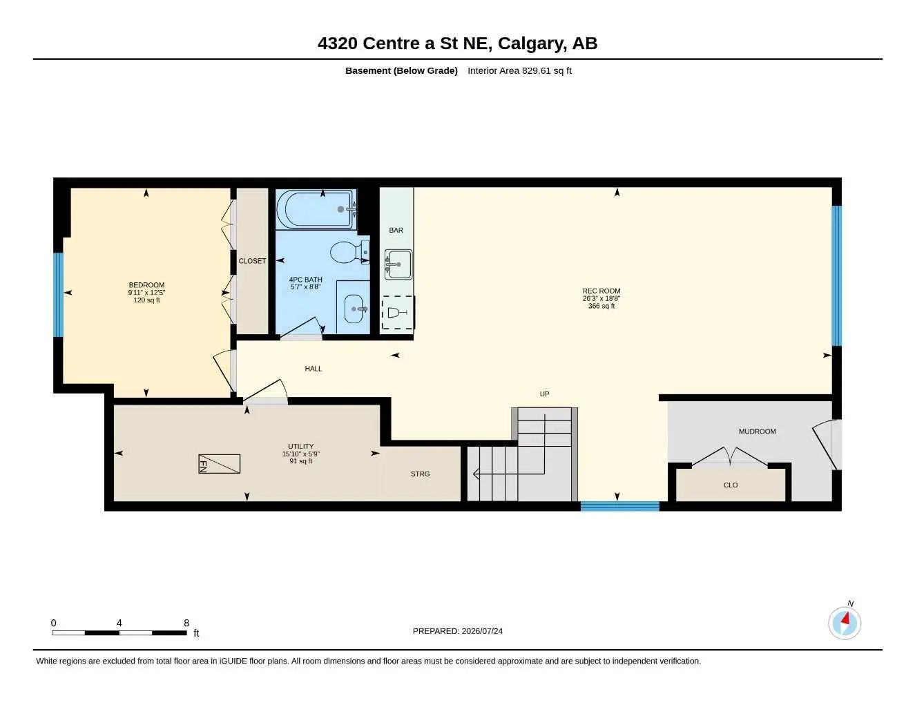 4320 Centre A Street Northeast, Calgary – Residential Semi Detached (Half Duplex) Listing Photo 4