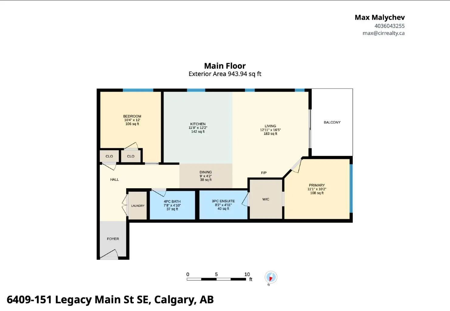 6409 151 Legacy Main Street Southeast, Calgary – Residential Apartment Listing Photo 31