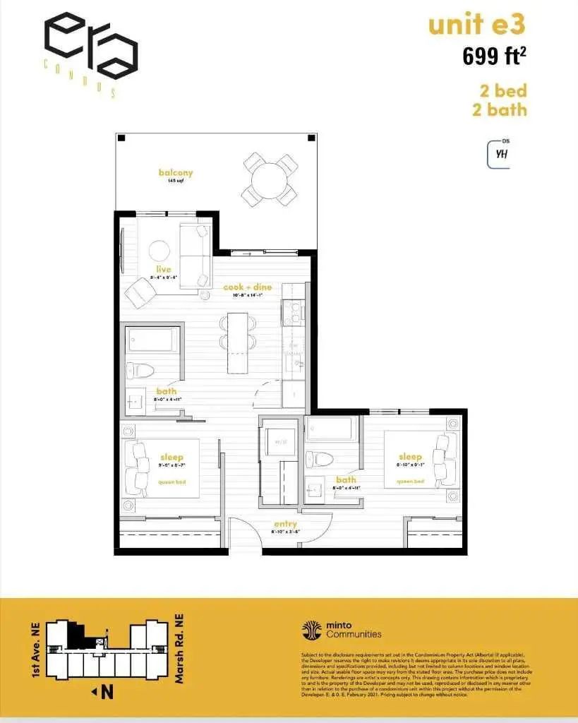 204 455 1 Avenue Northeast, Calgary – Residential Apartment Listing Photo 2