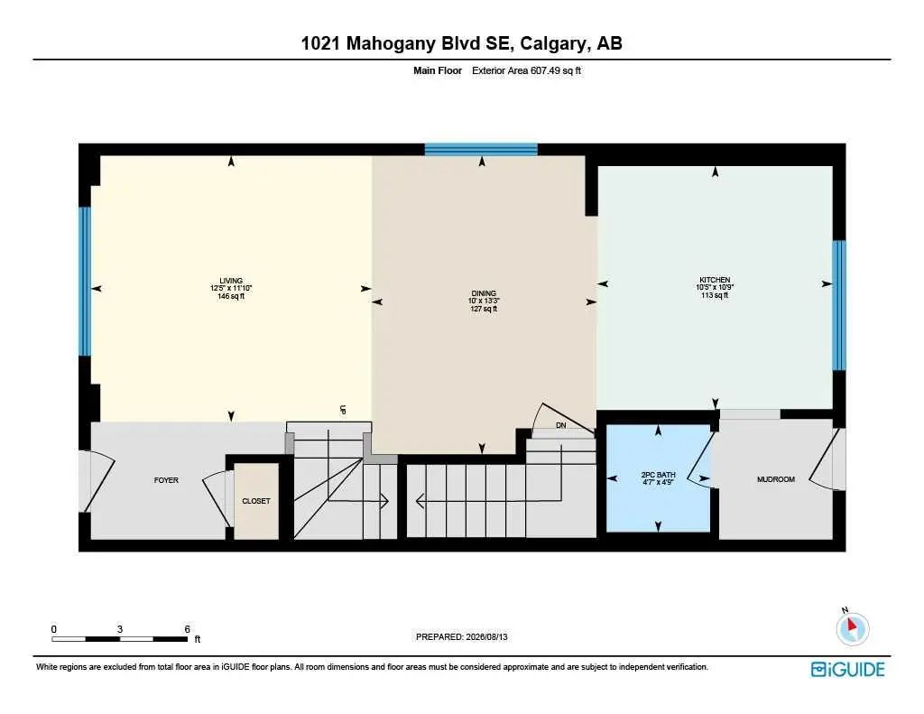 1021 Mahogany Boulevard Southeast, Calgary – Residential Semi Detached (Half Duplex) Listing Photo 9