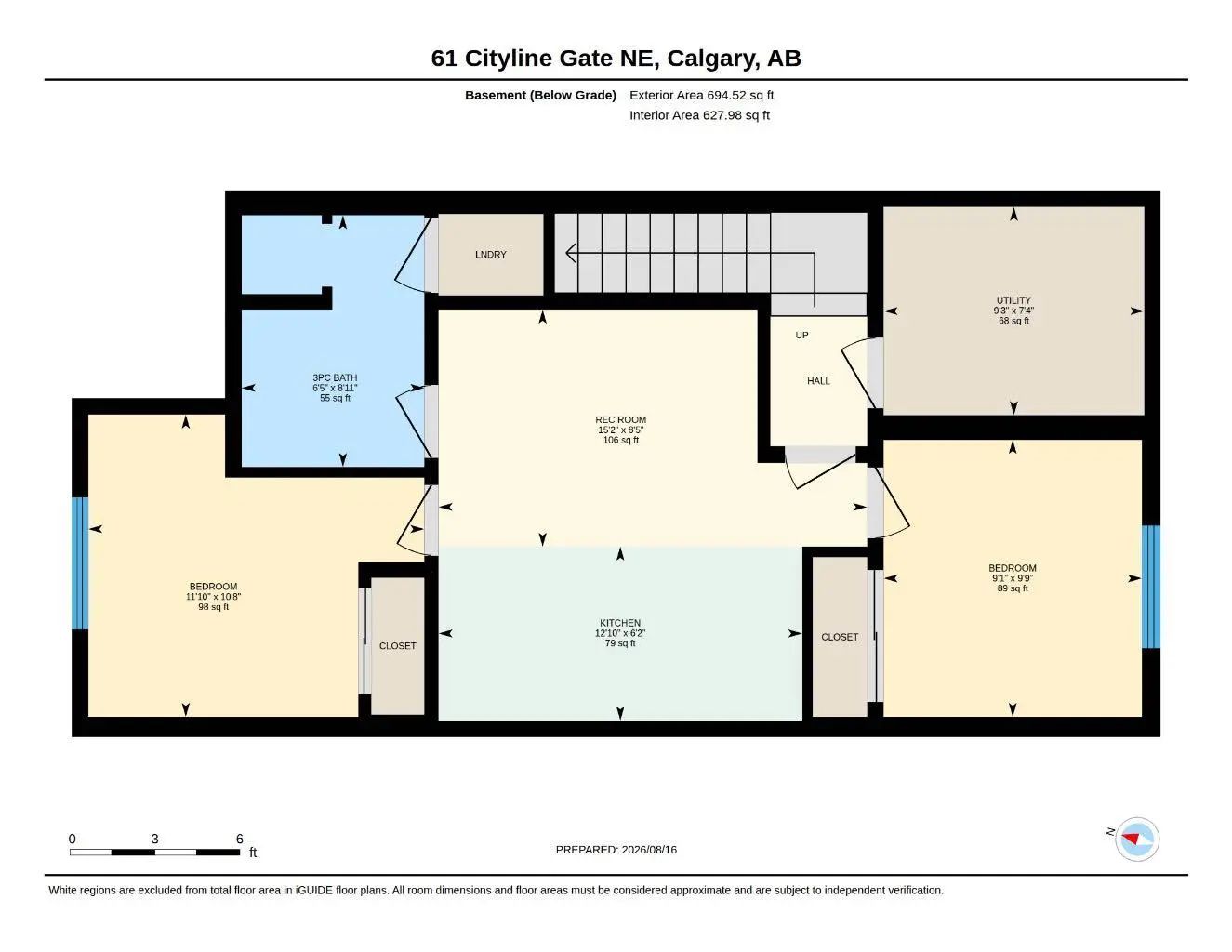 61 Cityline Gate Northeast, Calgary – Residential Semi Detached (Half Duplex) Listing Photo 48