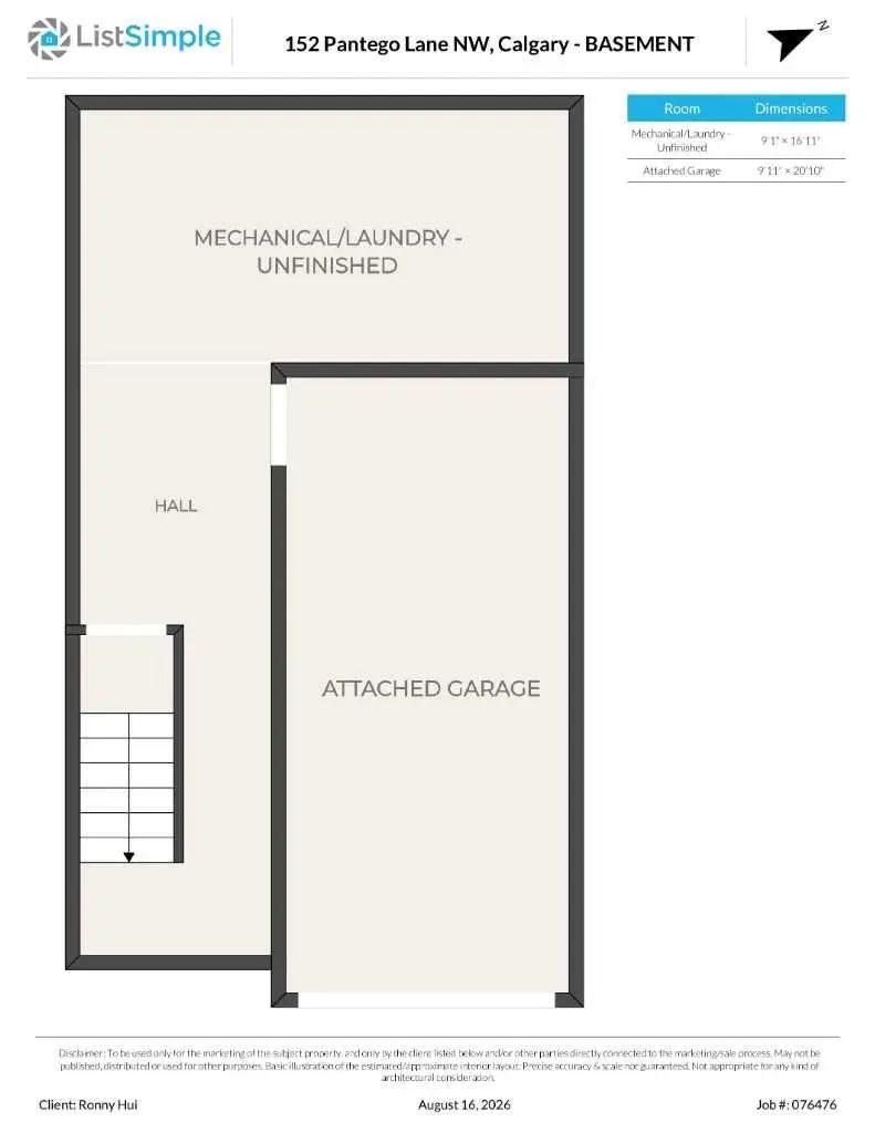 152 Pantego Lane Northwest, Calgary – Residential Row/Townhouse Listing Photo 33