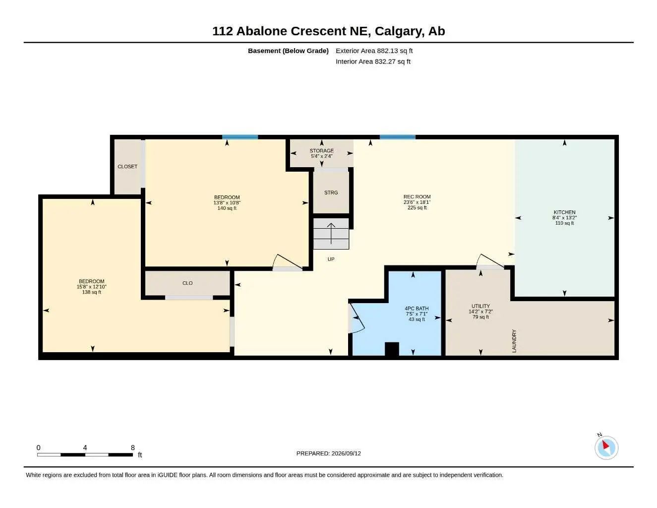112 Abalone Place Northeast, Calgary – Residential Semi Detached (Half Duplex) Listing Photo 43
