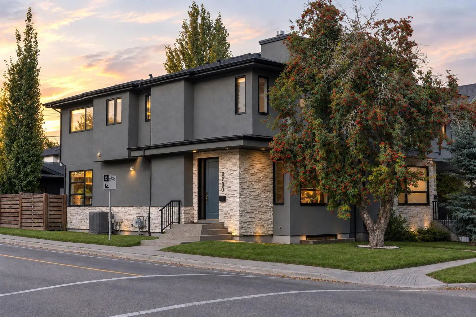 Modern suburban home in Evanston