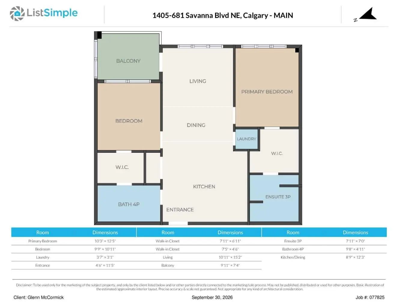 1405 681 Savanna Boulevard Northeast, Calgary – Residential Apartment Listing Photo 8